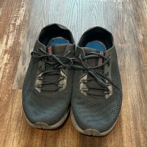 Under Armour Charcoal and Black Knit Sneakers